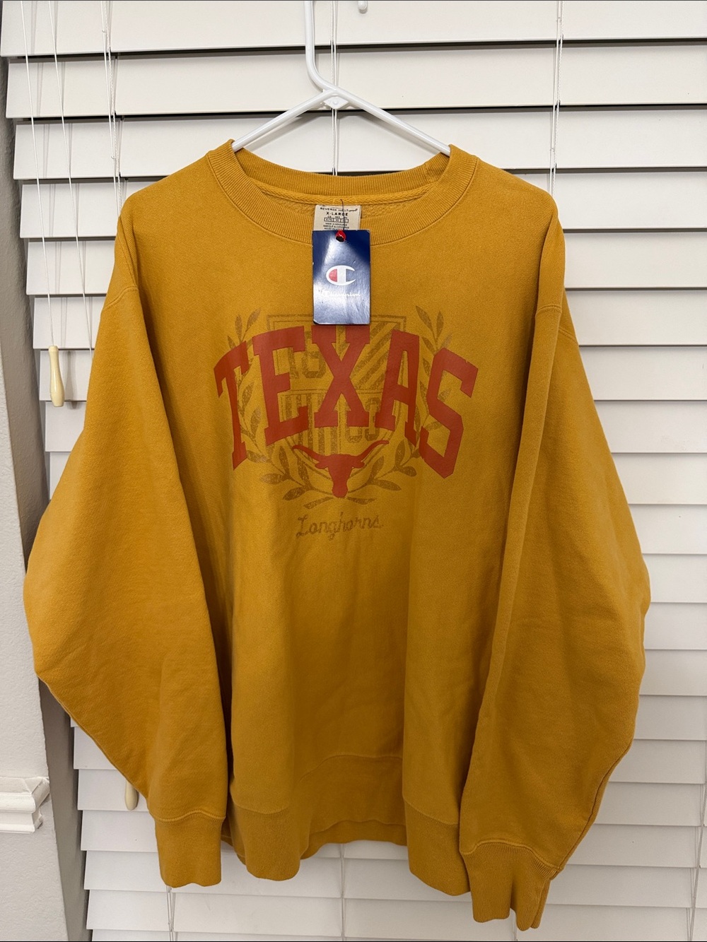 Champion Men’s University Of Texas Crew Neck Sweatshirt NWT